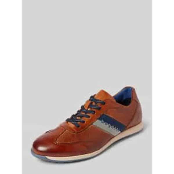 Bugatti Sneakers met labeldetail, model 'Thorello' Cognac — vergelijk prijzen bij 1 winkel