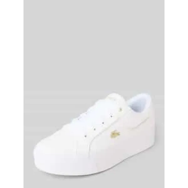 Lacoste Lage sneakers van leermix, model 'ZIANE PLATFORM 124' Wit — vergelijk prijzen bij 1 winkel