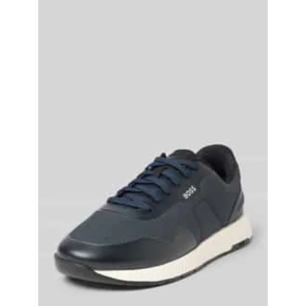 Boss Low top sneakers met dempende zool model 'TITANIUM_RUNN' Marineblauw — vergelijk prijzen bij 1 winkel