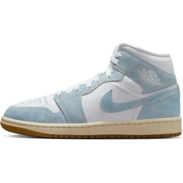 Nike Air Jordan 1 MID SE - Unisex Sneaker - Wit/Blauw Wit — vergelijk prijzen bij 1 winkel