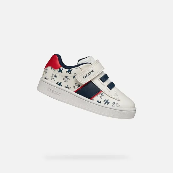 GEOX ECLYPER PEUTERJONGENS Sneakers - WIT/ROOD Wit/Rood — vergelijk prijzen bij 1 winkel
