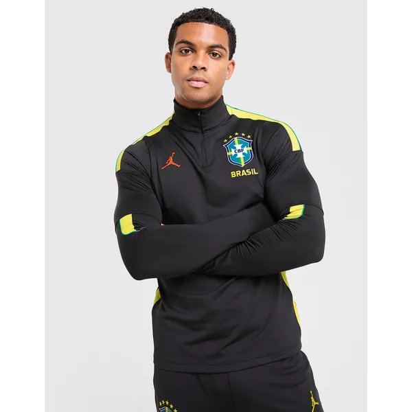 Jordan Brazil 2026 Strike Drill Top - Zwart- Heren, Zwart Zwart — vergelijk prijzen bij 1 winkel