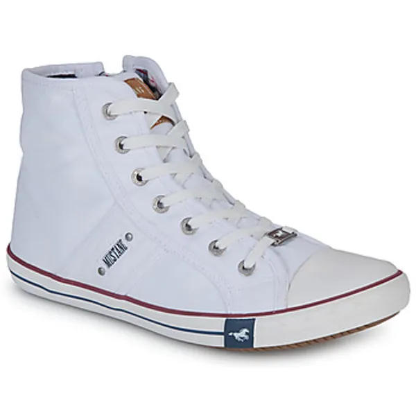 mustang Hoge Sneakers  GALLEGO Wit — vergelijk prijzen bij 1 winkel