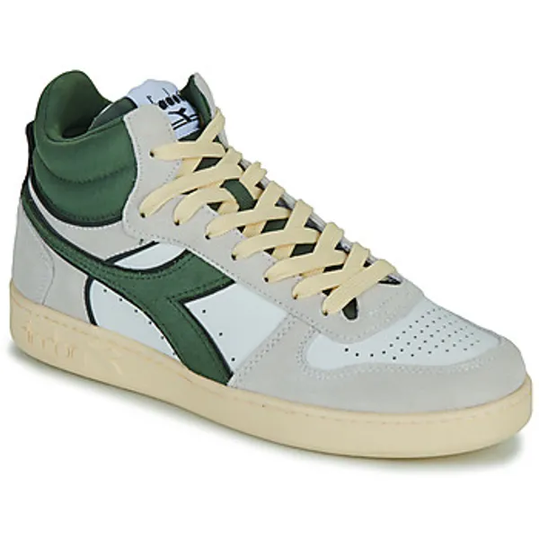 Diadora Hoge Sneakers  MAGIC BASKET DEMI CUT SUEDE LEATHER Wit — vergelijk prijzen bij 1 winkel