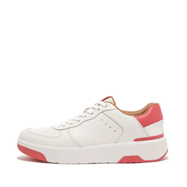 FitFlop Lage Sneakers  RALLY EVO LEATHER/MESH/SUEDE SNEA KERS Wit — vergelijk prijzen bij 1 winkel