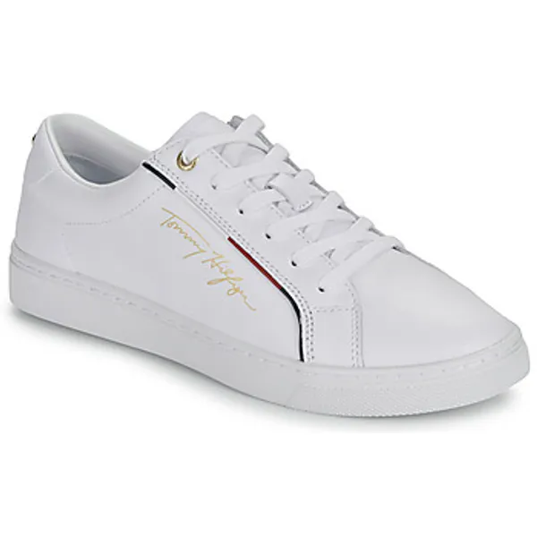 Tommy Hilfiger Lage Sneakers   HILFIGER SIGNATURE SNEAKER Wit — vergelijk prijzen bij 1 winkel