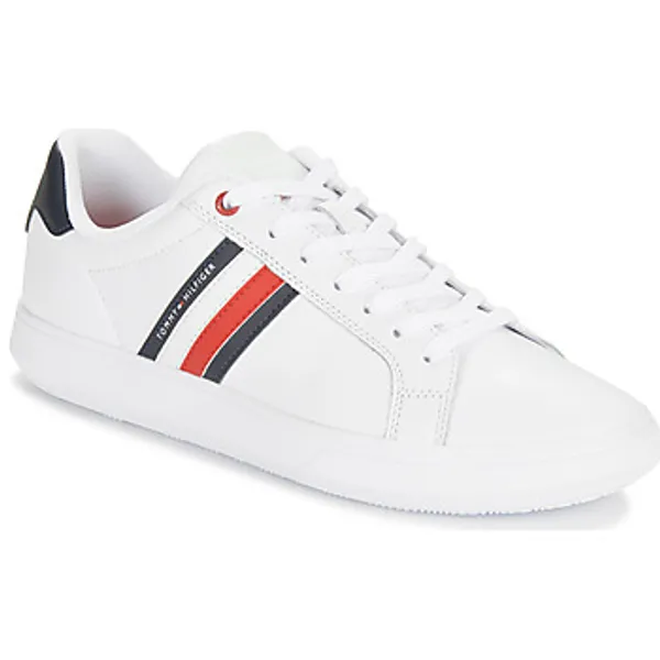 Tommy Hilfiger Lage Sneakers  ESSENTIAL LEATHER CUPSOLE Wit — vergelijk prijzen bij 1 winkel