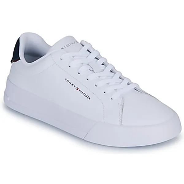 Tommy Hilfiger Lage Sneakers  TH COURT LTH DETAIL ESS Wit — vergelijk prijzen bij 1 winkel