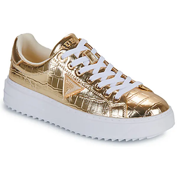 Guess Lage Sneakers  DENESA15 Goud — vergelijk prijzen bij 1 winkel