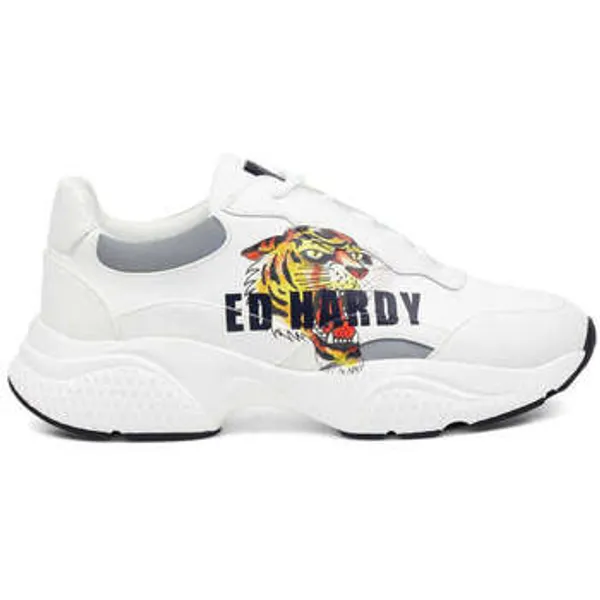 Ed Hardy Lage Sneakers  Insert Runner Tiger Wit — vergelijk prijzen bij 1 winkel
