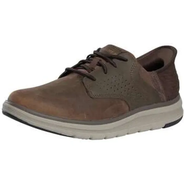Skechers Lage Sneakers Slip-ins Memory Foam Orell Yates leren sneakers Bruin — vergelijk prijzen bij 1 winkel