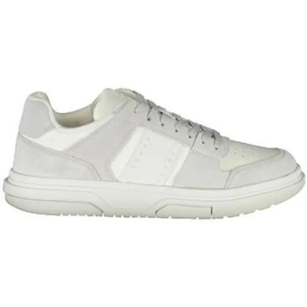 Tommy Hilfiger Lage Sneakers  Baskets  Hilfiger The Brooklyn en daim blanc Wit — vergelijk prijzen bij 1 winkel