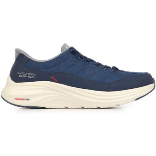 Skechers Lage Sneakers  Contour Foam Cozy Fit Slip Ins Blauw — vergelijk prijzen bij 1 winkel