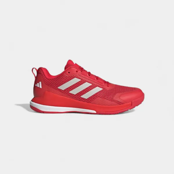 adidas Lage Sneakers  Novaflight 2 Indoor Pure Ruby Zero Metalic Wit — vergelijk prijzen bij 1 winkel