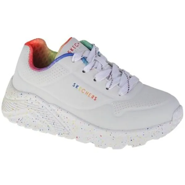 Skechers Lage Sneakers  Uno Lite Rainbow Speckle Wit — vergelijk prijzen bij 1 winkel