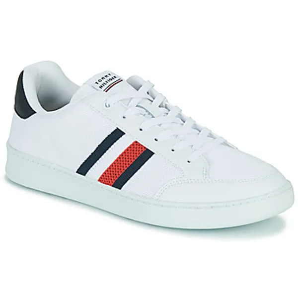 Tommy Hilfiger Lage Sneakers  Retro Cupsole Knit Mix Stripes Wit — vergelijk prijzen bij 1 winkel