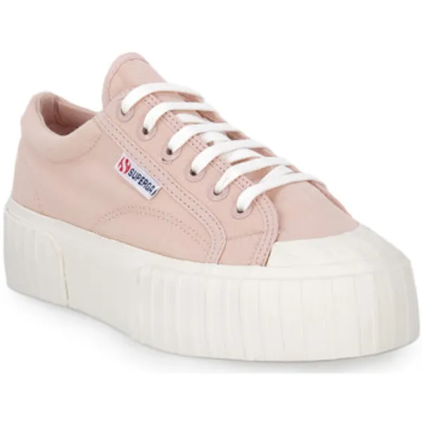 Superga Sneakers  A50 STRIPE PLATFORM Roze — vergelijk prijzen bij 1 winkel