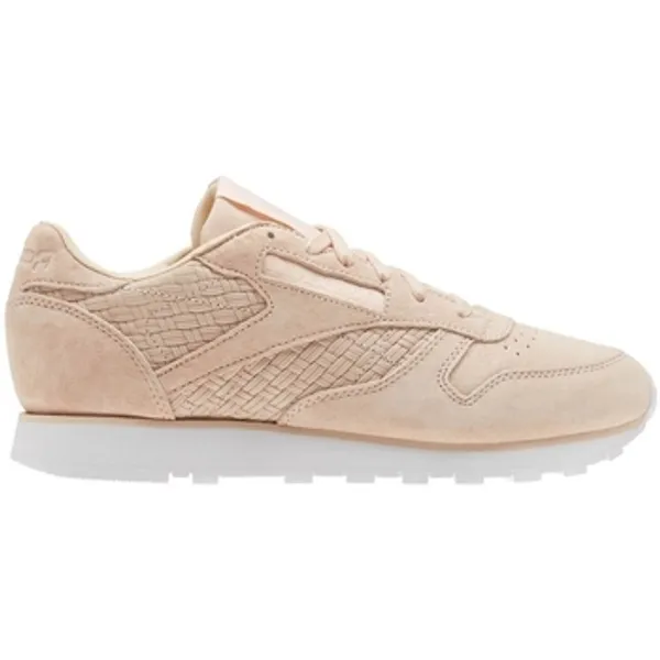 Reebok Sport Lage Sneakers  CL Lthr Woven Emb Beige — vergelijk prijzen bij 1 winkel