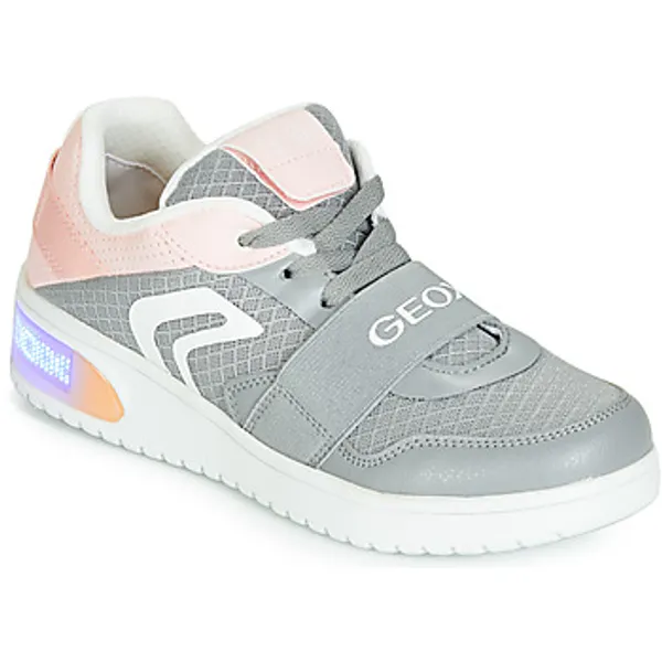 Geox Lage Sneakers  J XLED GIRL Grijs — vergelijk prijzen bij 1 winkel