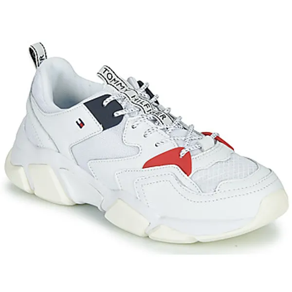 Tommy Hilfiger Lage Sneakers  WMN CHUNKY MIXED TEXTILE TRAINER Wit — vergelijk prijzen bij 1 winkel