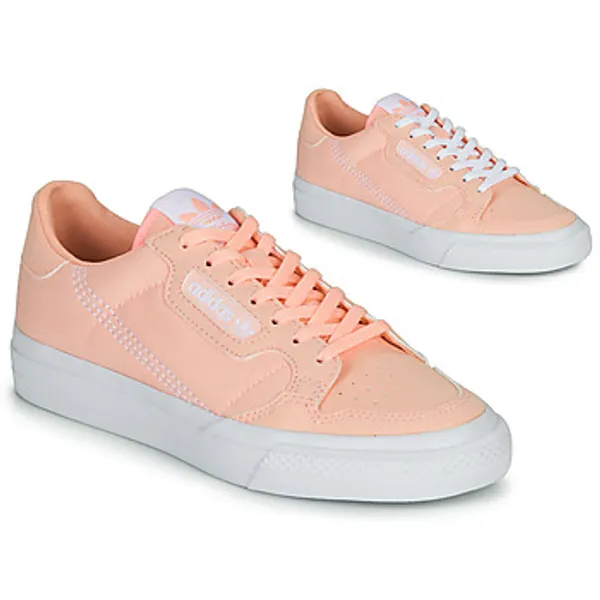 adidas Lage Sneakers  CONTINENTAL VULC J Roze — vergelijk prijzen bij 1 winkel