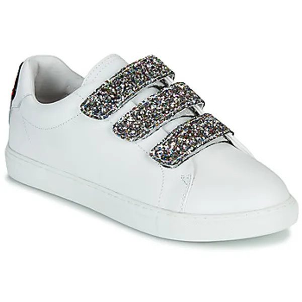 Bons baisers de Paname Lage Sneakers  EDITH GLITTER TONGUE Wit — vergelijk prijzen bij 1 winkel
