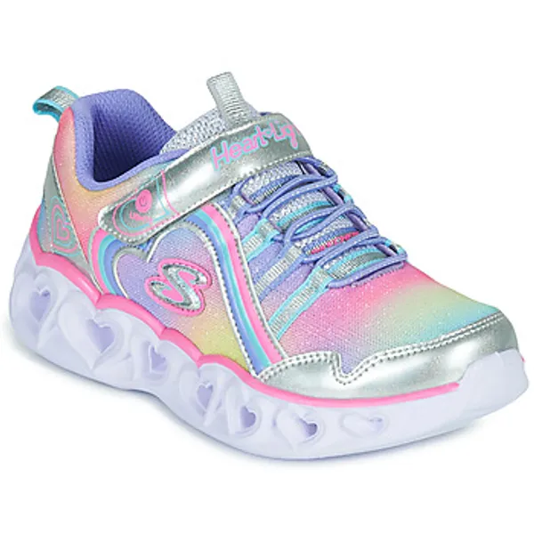 Skechers Lage Sneakers  HEART LIGHTS RAINBOW LUX Zilver — vergelijk prijzen bij 1 winkel
