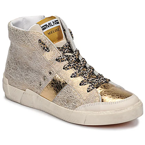 Meline Hoge Sneakers  NK1384 Goud — vergelijk prijzen bij 1 winkel