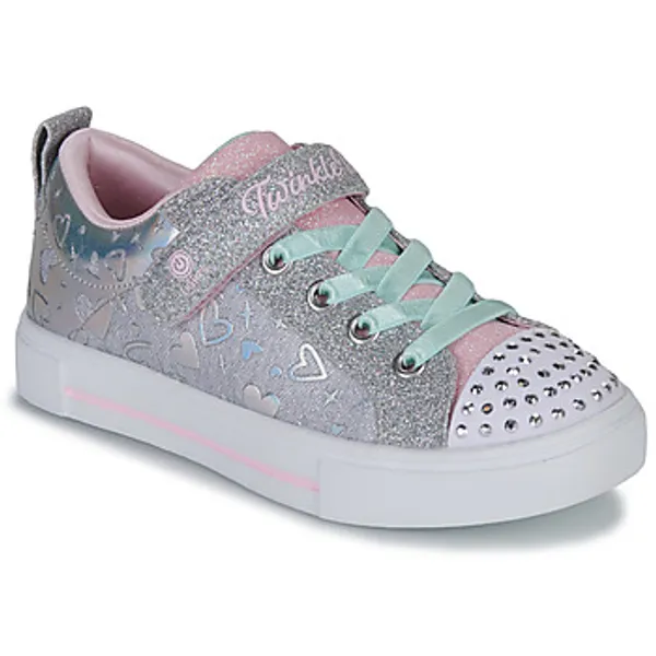Skechers Lage Sneakers  TWINKLE SPARKS Zilver — vergelijk prijzen bij 1 winkel