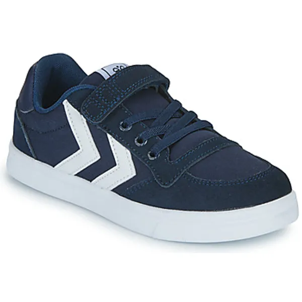 Hummel Lage Sneakers  SLIMMER STADIL LOW JR Blauw — vergelijk prijzen bij 2 winkels