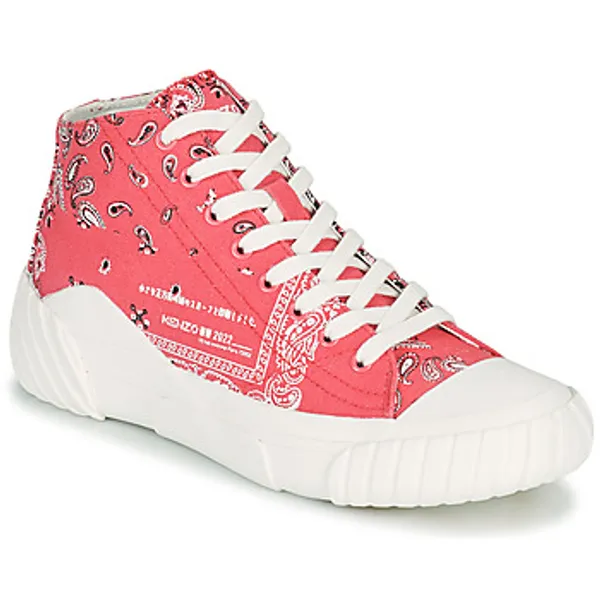 Kenzo Hoge Sneakers  TIGER CREST HIGH TOP SNEAKERS Roze — vergelijk prijzen bij 1 winkel
