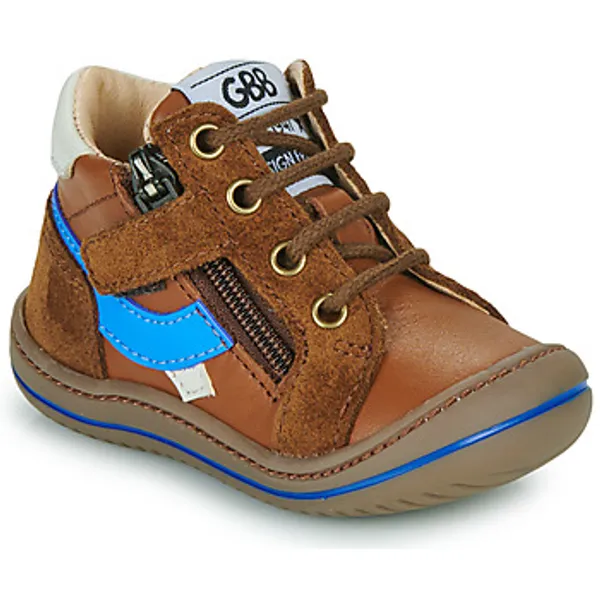 GBB Hoge Sneakers  FLEXOO ZIPOU Bruin — vergelijk prijzen bij 1 winkel