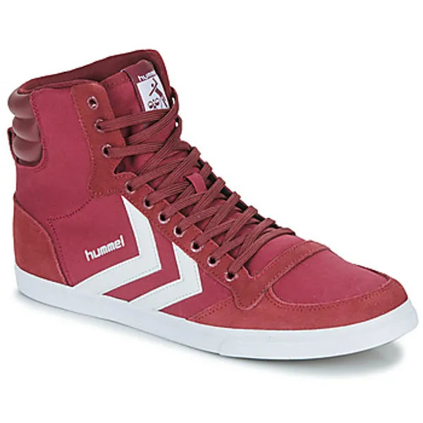 Hummel Hoge Sneakers   SLIMMER STADIL HIGH Rood — vergelijk prijzen bij 2 winkels