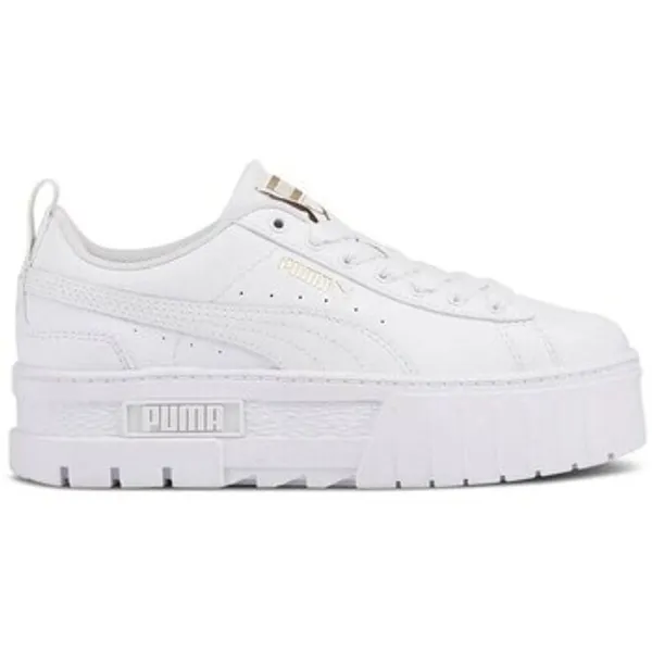 PUMA Lage Sneakers  Mayze Lth JR Wit — vergelijk prijzen bij 1 winkel