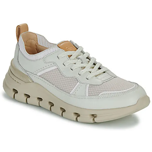 Clarks Lage Sneakers  NATURE X COVE Wit — vergelijk prijzen bij 1 winkel