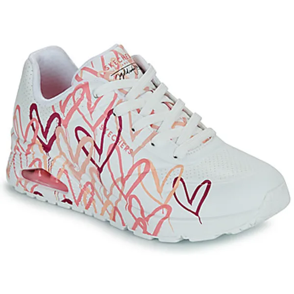 Skechers Lage Sneakers  UNO GOLDCROWN - SPREAD THE LOVE Wit — vergelijk prijzen bij 1 winkel
