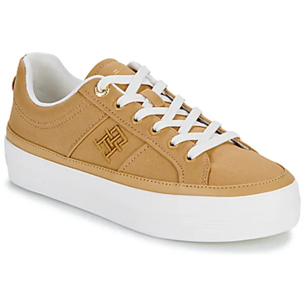 Tommy Hilfiger Lage Sneakers  TH VULC CANVAS SNEAKER Beige — vergelijk prijzen bij 1 winkel