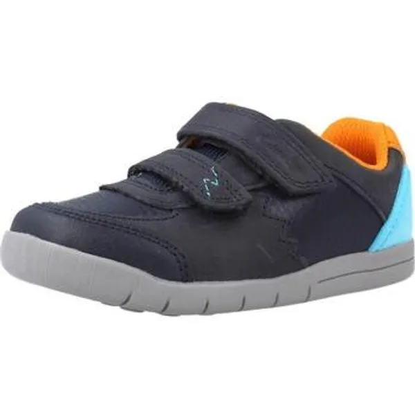 Clarks Sneakers  Zapatillas Niño Modèle Rex Quest T Blauw — vergelijk prijzen bij 2 winkels