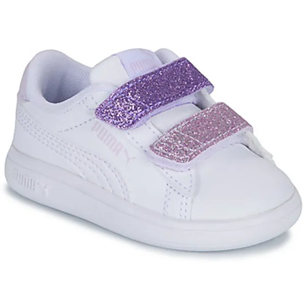 PUMA Lage Sneakers  Smash 3.0 L Glitter Velcro V Inf Wit — vergelijk prijzen bij 1 winkel