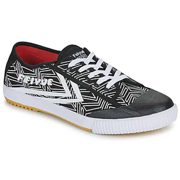 Feiyue Lage Sneakers  Fe Lo 1920 - Chevron Print Zwart — vergelijk prijzen bij 1 winkel
