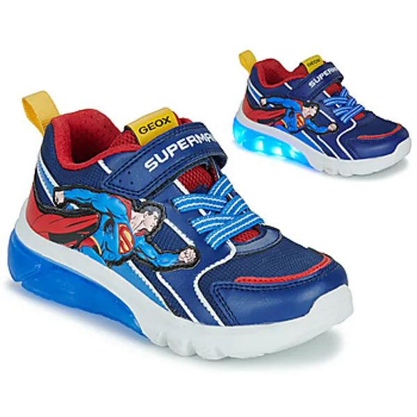 Geox Lage Sneakers  J CIBERDRON BOY SUPERMAN Blauw — vergelijk prijzen bij 1 winkel
