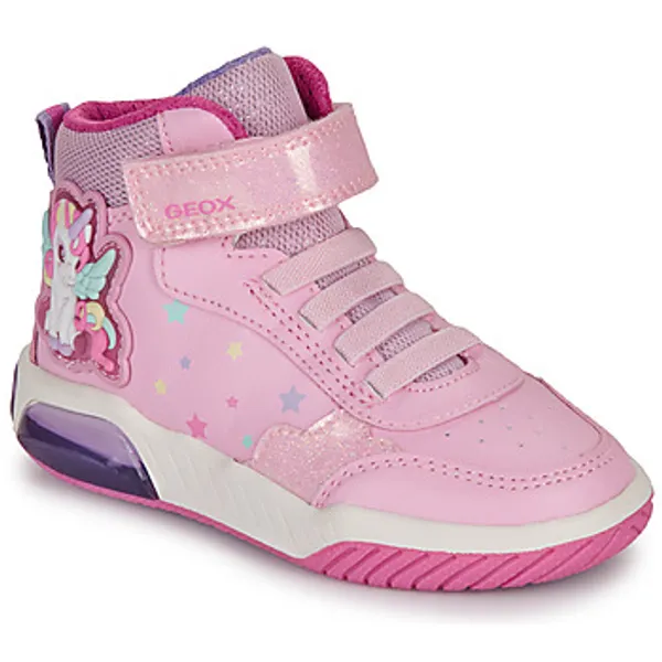 Geox Hoge Sneakers  J INEK GIRL Roze — vergelijk prijzen bij 2 winkels