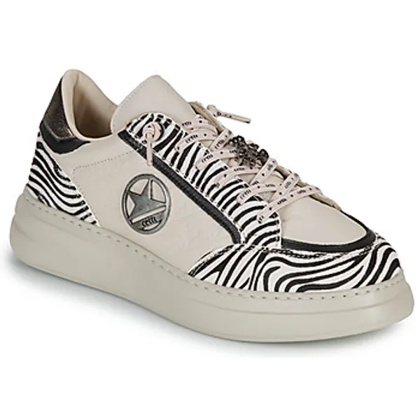 Cetti Lage Sneakers  C-1401-SRA-INV26-ZEBRA-NATURE-OFF Wit — vergelijk prijzen bij 1 winkel