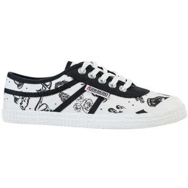 Kawasaki Lage Sneakers   Tattoo Canvas Shoe K202420 1002 Wit — vergelijk prijzen bij 1 winkel