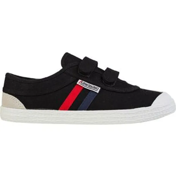 Kawasaki Lage Sneakers   Retro Shoe W/velcro K204505 1001 Zwart — vergelijk prijzen bij 1 winkel