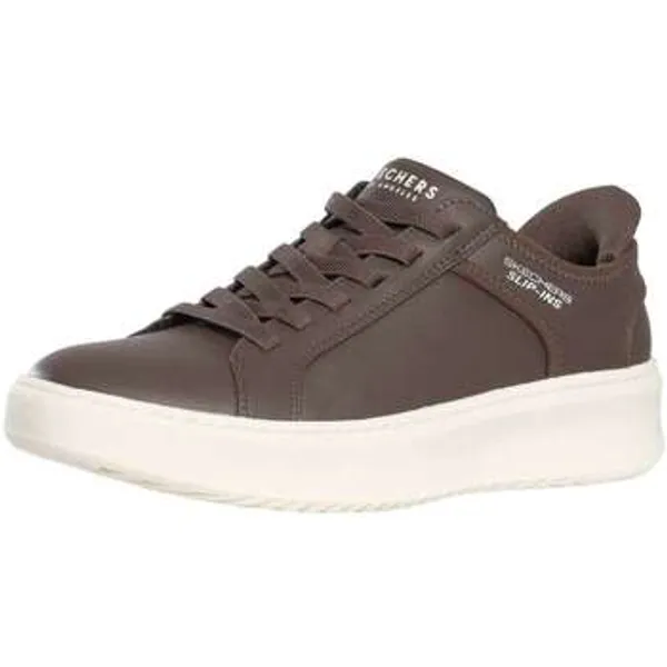 Skechers Lage Sneakers  Slip-ins Court Break Double Vented Trainers Bruin — vergelijk prijzen bij 1 winkel