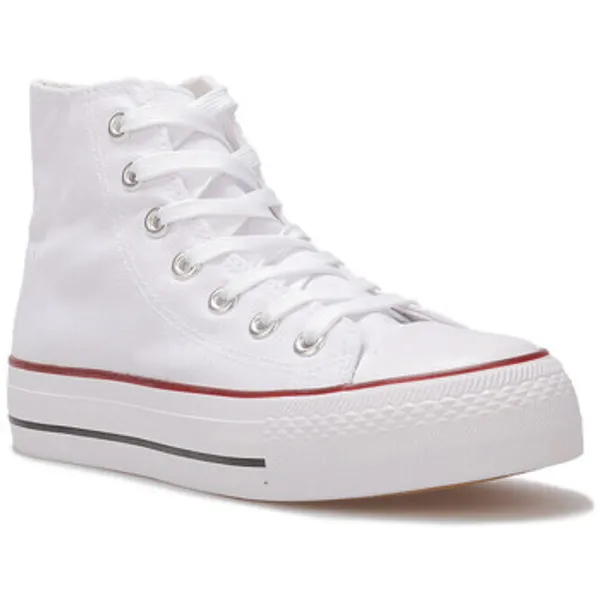 La Modeuse Hoge Sneakers  70776_P165655 Rood — vergelijk prijzen bij 1 winkel