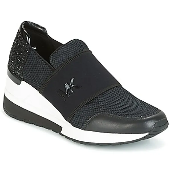 MICHAEL Michael Kors Lage Sneakers  FELIX TRAINER Zwart — vergelijk prijzen bij 1 winkel