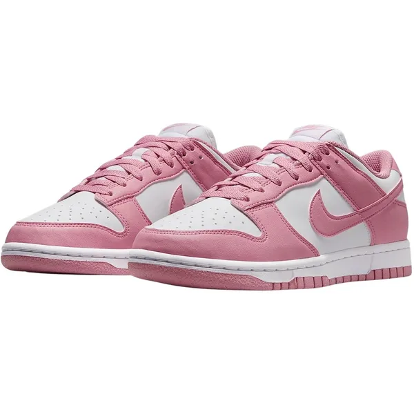 Nike Dunk Low wit - roze