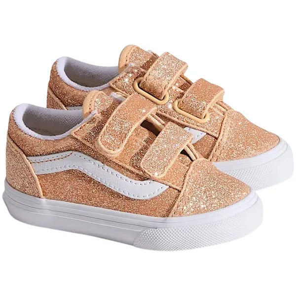 Vans Old Skool V Glitter oranje - wit — vergelijk prijzen bij 1 winkel